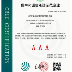碳中和誠(chéng)信承諾示范企業(yè)證書(shū)
